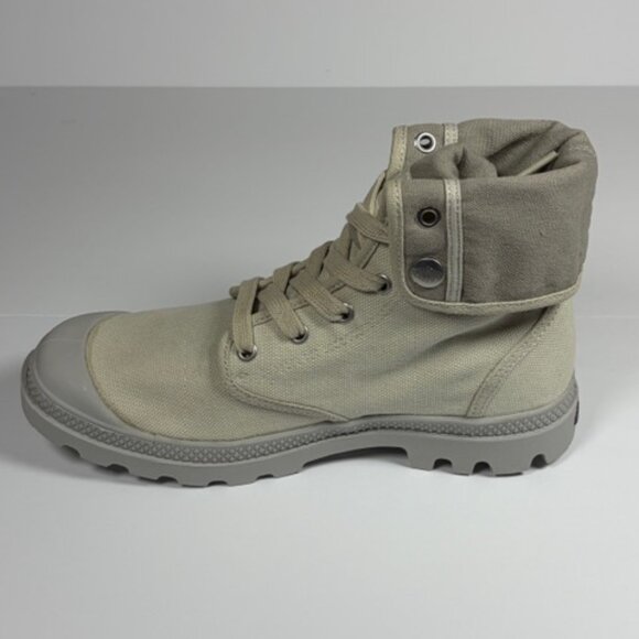 Palladium Baggy Boots Vapor Grey Canvas High Top Fold Down Men’s 7 Women’s 9 - Picture 11 of 16